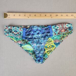 Maaji Multicolor Geometric Bikini Bottoms Abstract Print Small